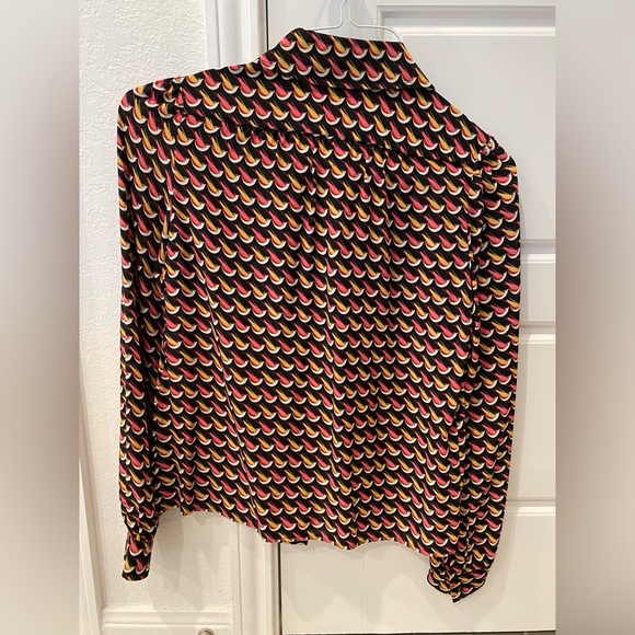 RED Valentino Printed Silk Blouse - Picture 3 of 4